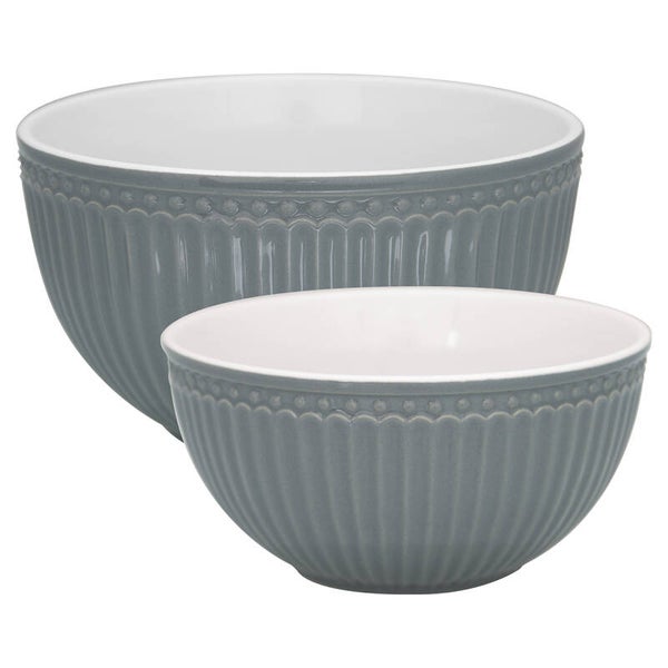 GreenGate  Serving bowl Alice stone grey     STWSBO2PCSALI8204