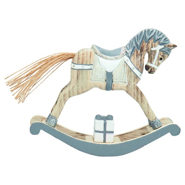 GreenGate Decoration Rocking Horse Grey Medium