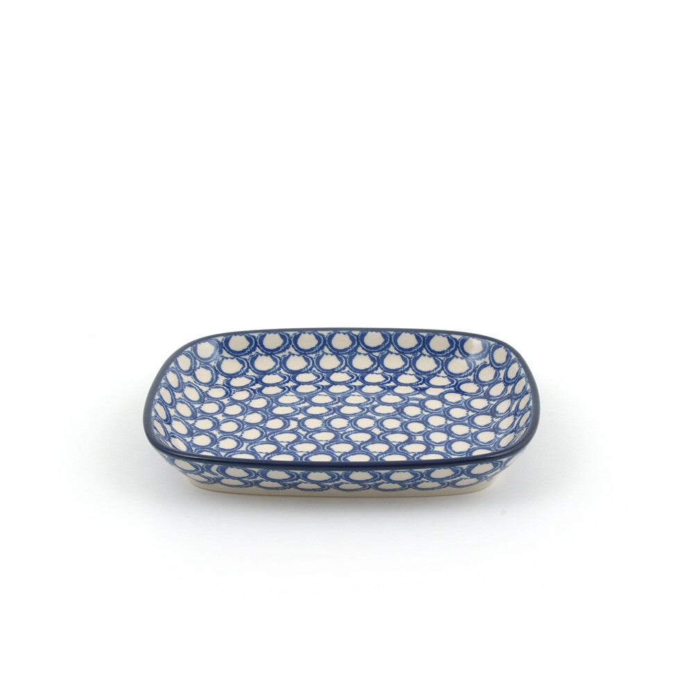 Bunzlau Castle Dish Rectangle - Pearls   1160-2403