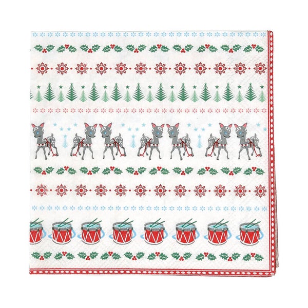 GreenGate Paper Towels - Napkin Bambi White  20 Pcs