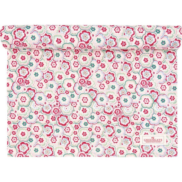 GreenGate  Table runner Selma pale pink  COTTAR140SEL1904