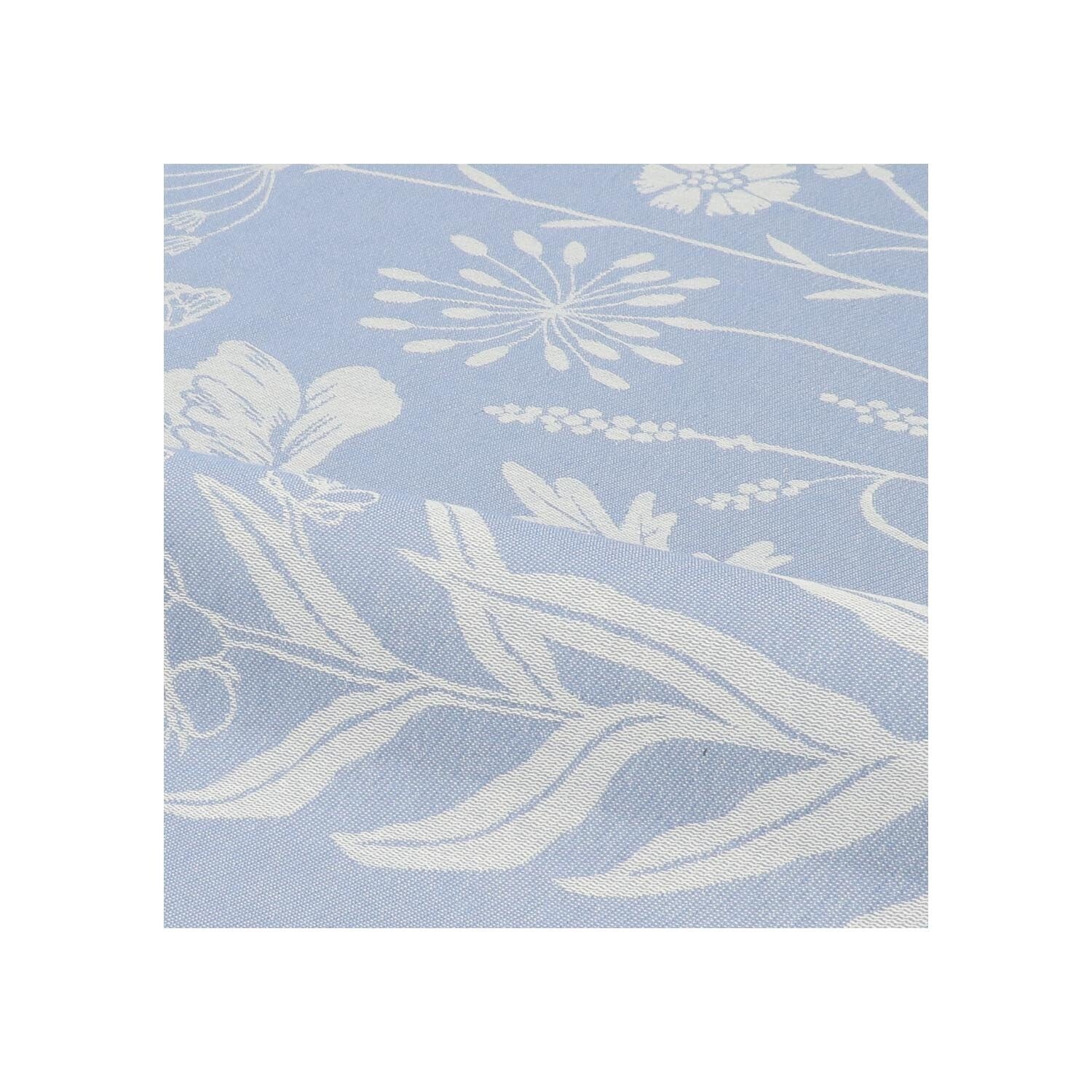 Bunzlau Castle Tea Towel Wild Flowers Grey-Blue  6206-O