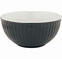 GreenGate Cereal Bowl Alice Dark Grey  STWCERAALI8806