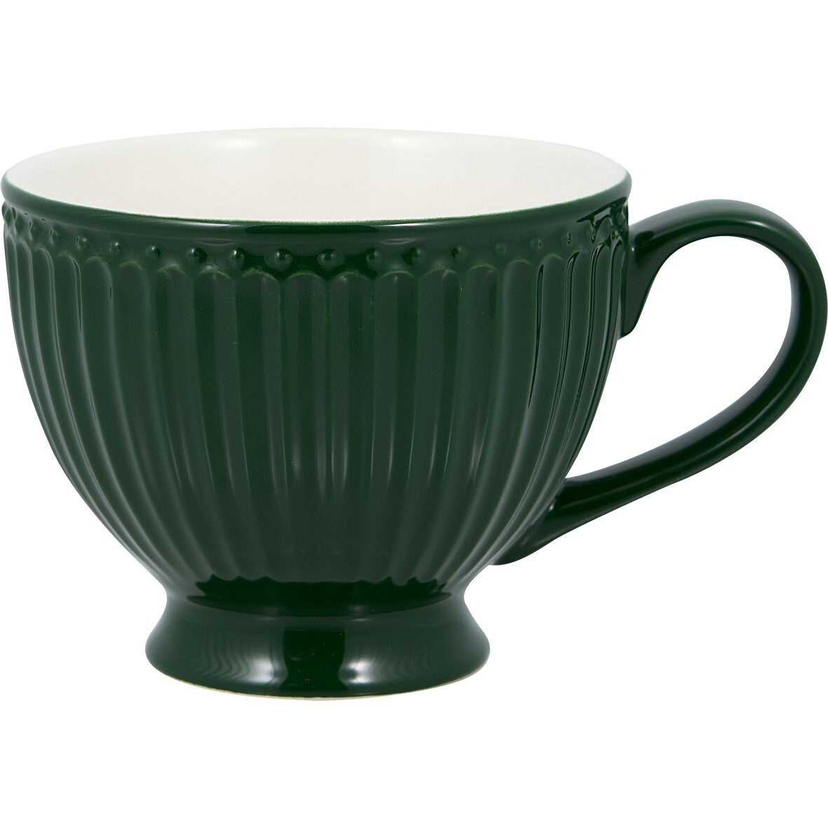 GreenGatev Stoneware Teacup Alice pinewood green STWTECAALI3006