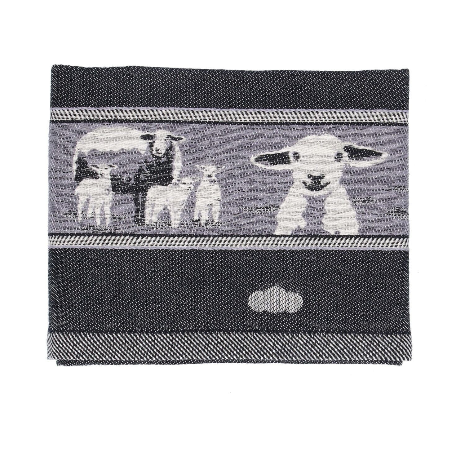 Bunzlau Castle Tea Towel Sheep Black  6282
