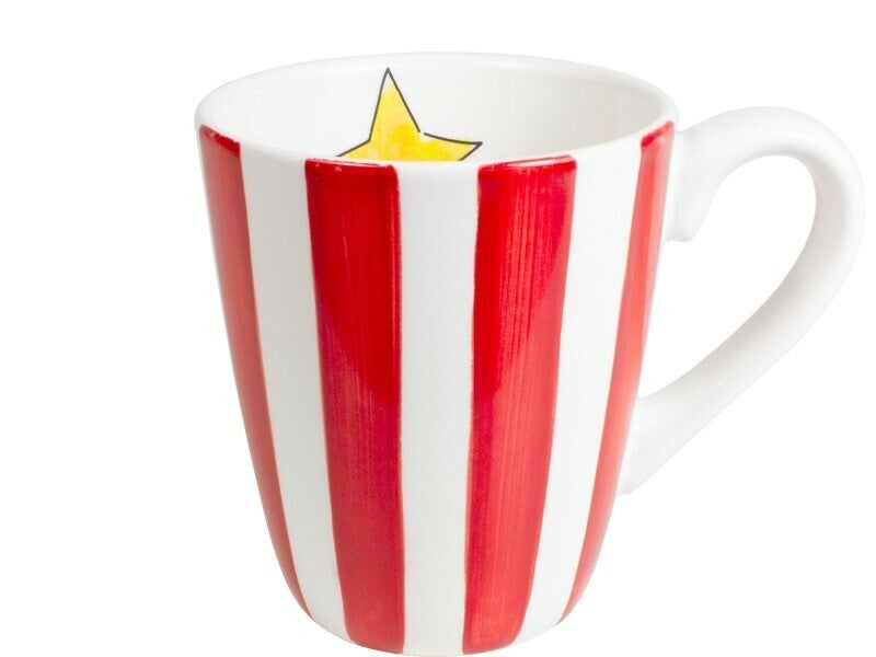 BLOND AMSTERDAM EB: UNI MUG STRIPE RED 0,35L  201170