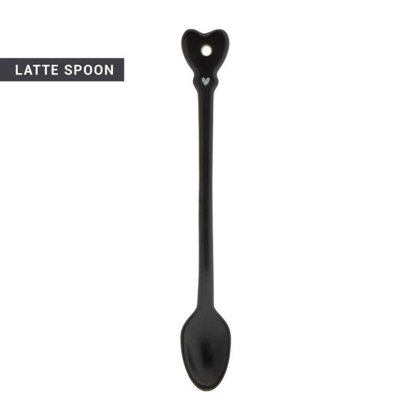 Bastion Latte Spoon Matt Black 18,5cm  LI/SPOON 003 MB