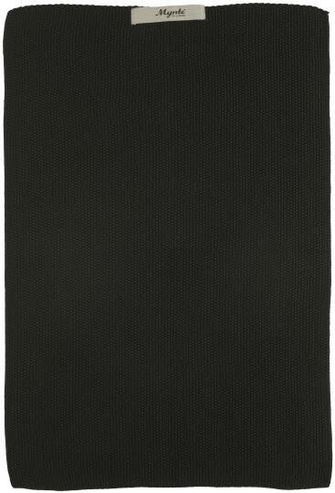 IB-Laursen  Towel  Pure Black knitted  6352-24