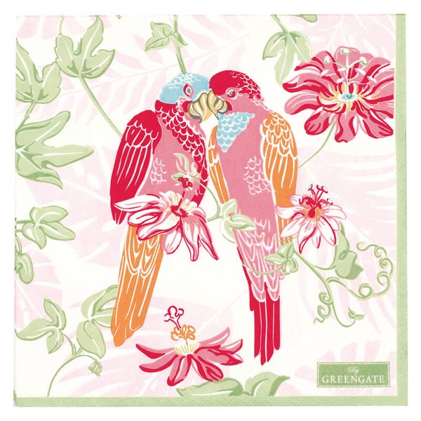 GreenGate Paper Napkins Fallulah White Large 20 pcs  PAPNAPLFAL0112