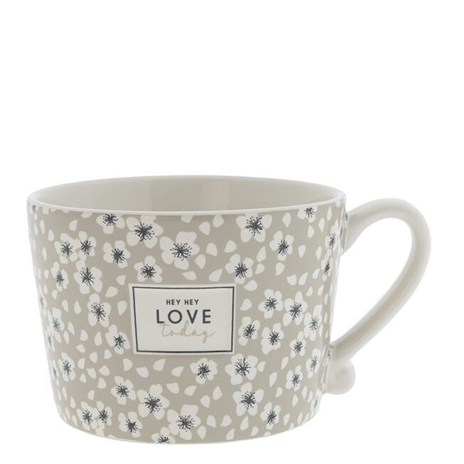 Bastion Cup White/Hey hey love today 10x8x7cm  RJ/CUP 098 BT