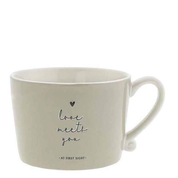 Bastion Cup White/Love meets you Titane10x8x7cm  RJ/CUP 106 BT