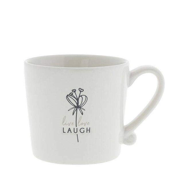 Bastion Mug White/Live love laugh  RJ/MUG 031 BL