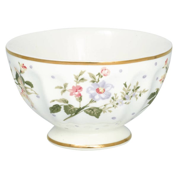 GreenGate French Bowl Medium Asta White  STWFREMPAST0106