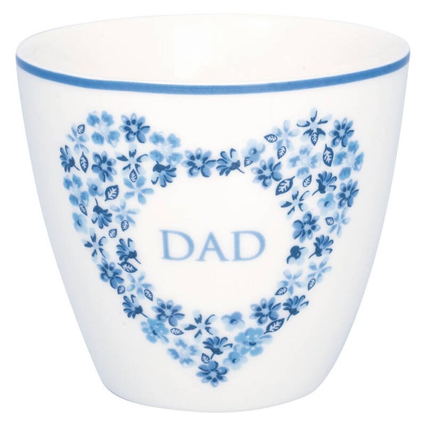 * GreenGate Latte Cup Dad Heart Blue  STWLATDAH2506
