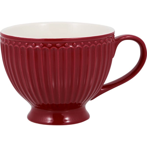 GreenGate  Stoneware Teacup Alice claret red   STWTECAALI3206