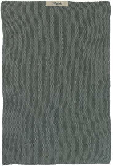 IB-Laursen Towel Mynte moss green knitted  6352-41