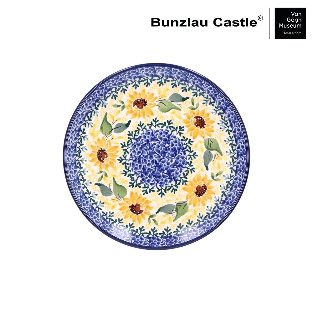 Bunzlau Castle Cake Dish Ø 16 cm - VGM Sunflowers   1261-2928