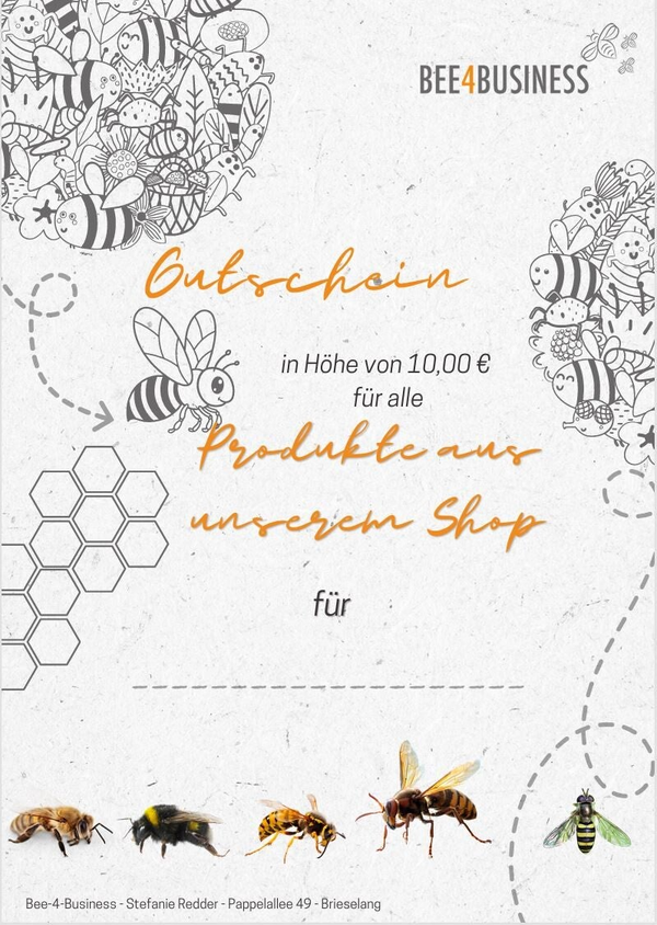 BEE4BUSINESS Gutscheine - Verschenke ein Stück Natur
