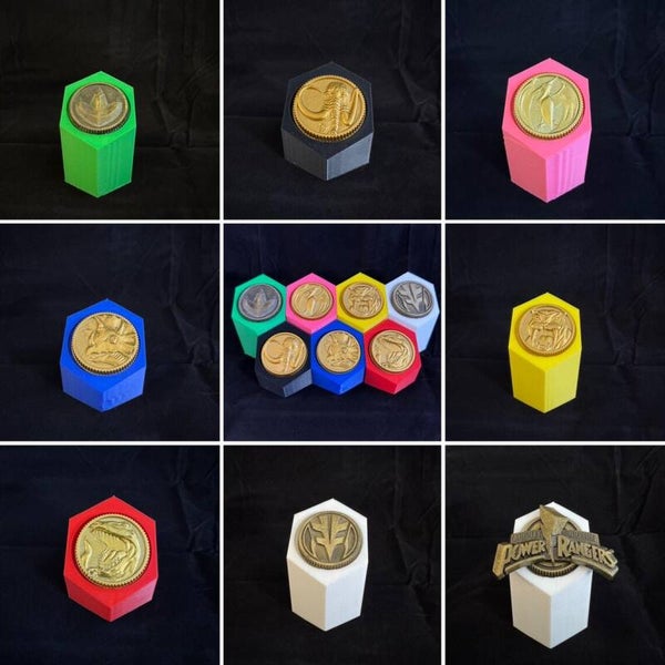 MMPR Legacy collection Power coin stands | Stands Only