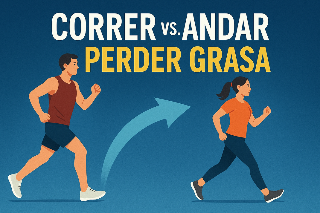 ¿Correr o andar para perder grasa?