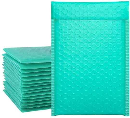 Turquase bubbelenveloppen 15x27