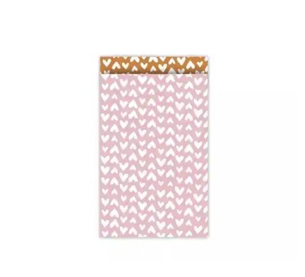 Ethnic hearts soft pink 12x19 cm