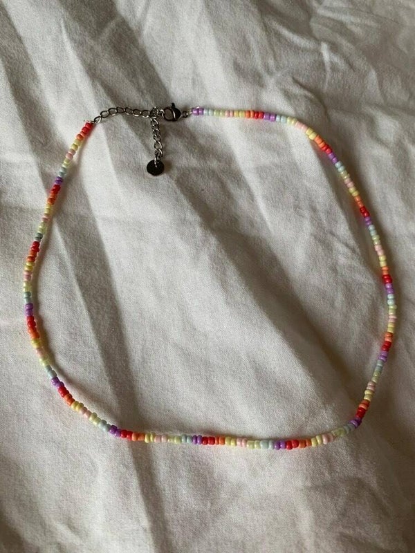 rainbow ketting/choker (RVS)
