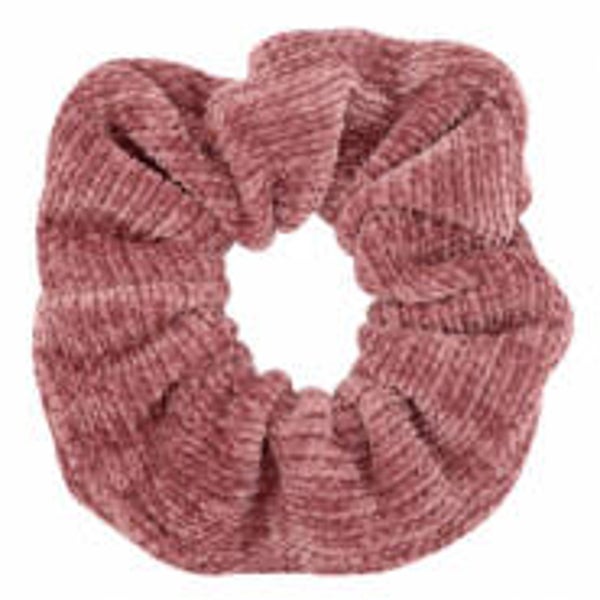 Scrunchie corduroy roze