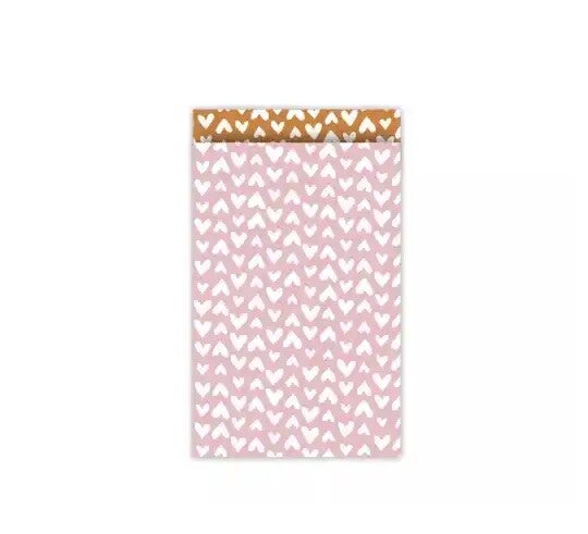 Ethnic hearts soft pink 12x19 cm