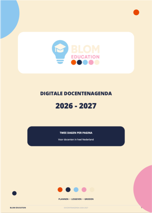 Digitale docentenagenda schooljaar 2026-2027