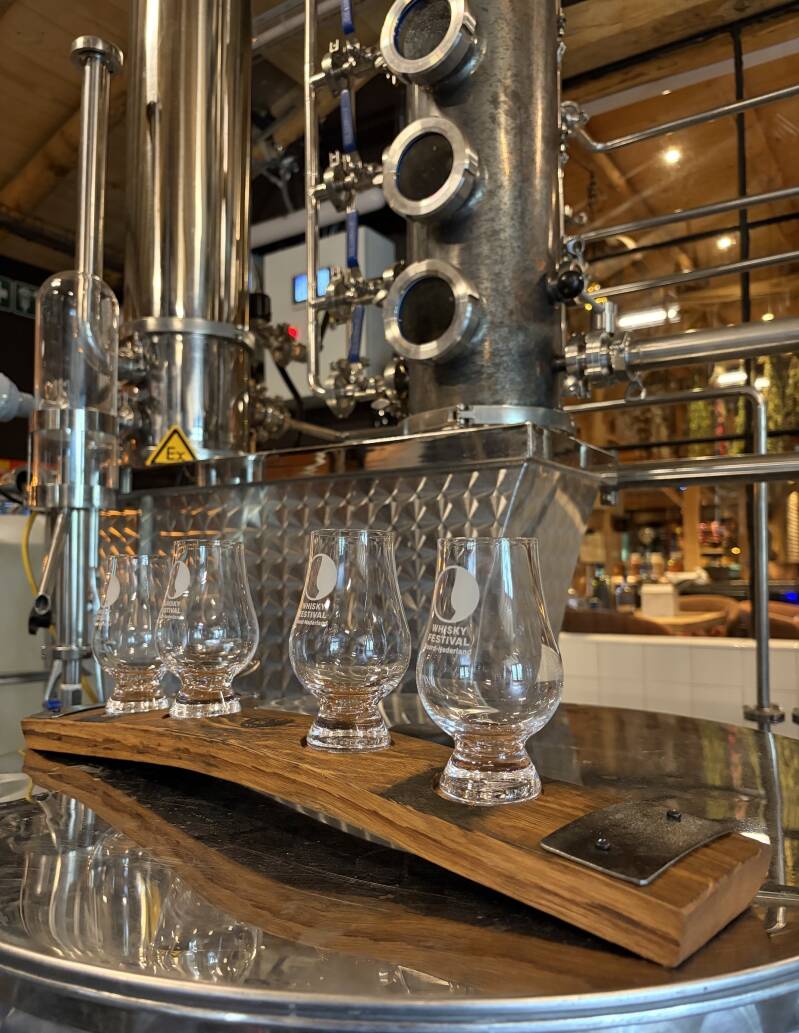 Glencairn glazen in stokerij