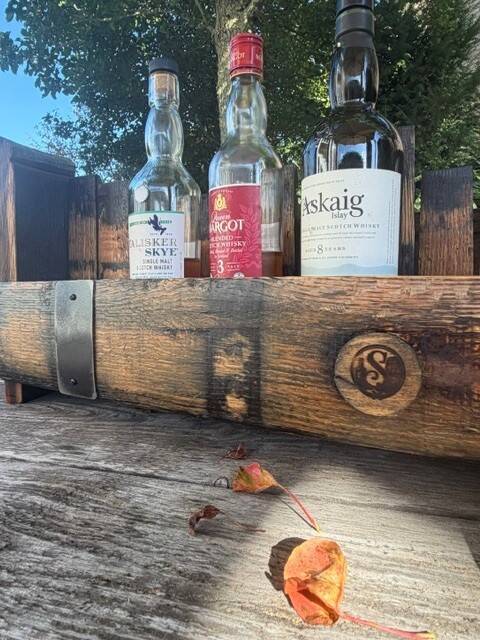 whiskyflessen in de whiskykast