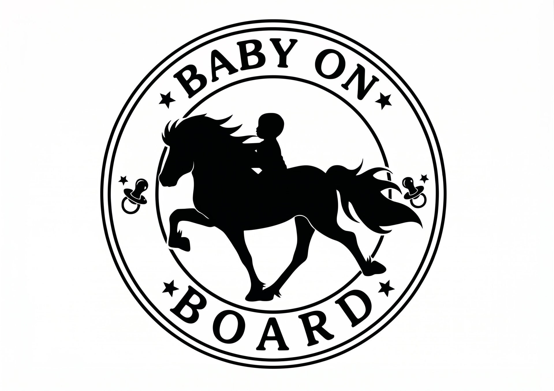 Aufkleber – „Baby an Board“