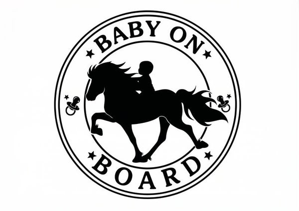 Aufkleber – „Baby an Board“