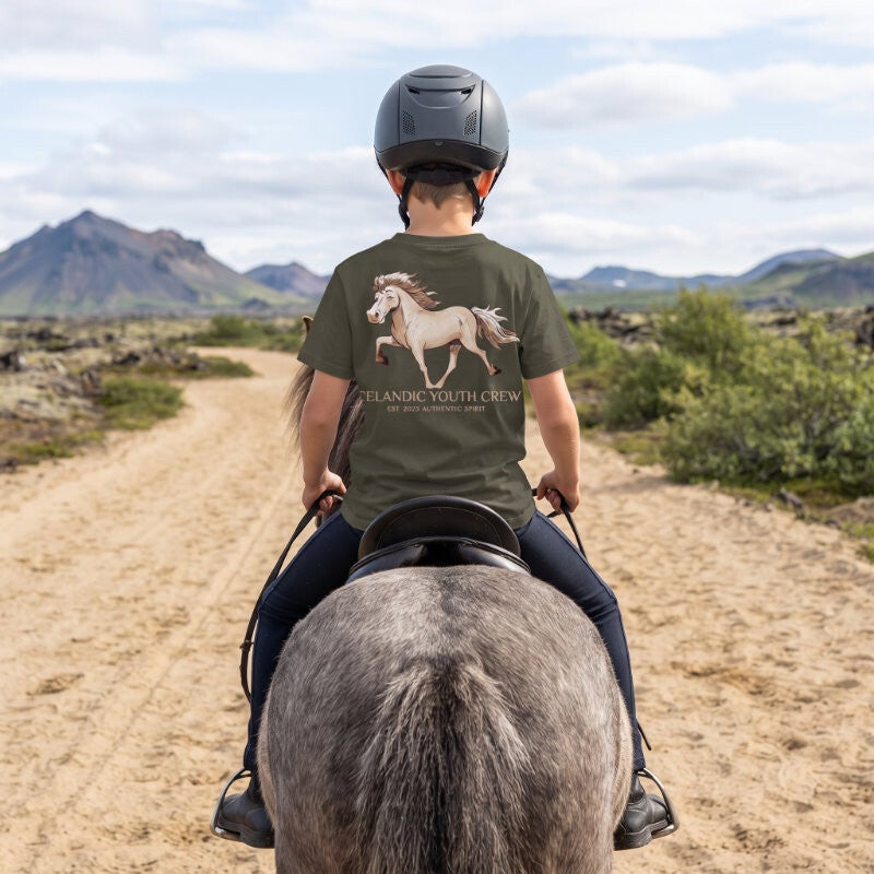 Unisex Kinder T-Shirt "Icelandic Youth Crew"