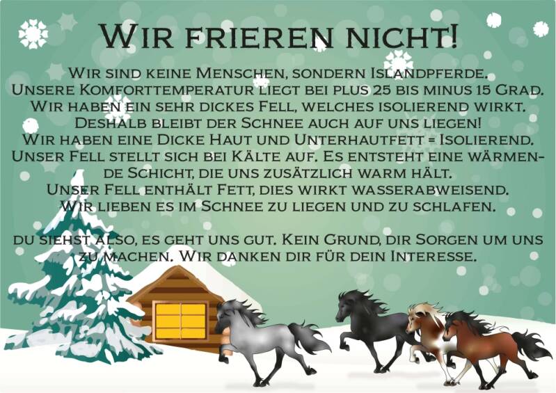 Wir frieren nicht
