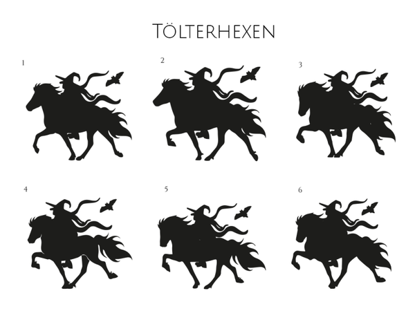 Aufkleber – Motivtafel „Tölterhexen“