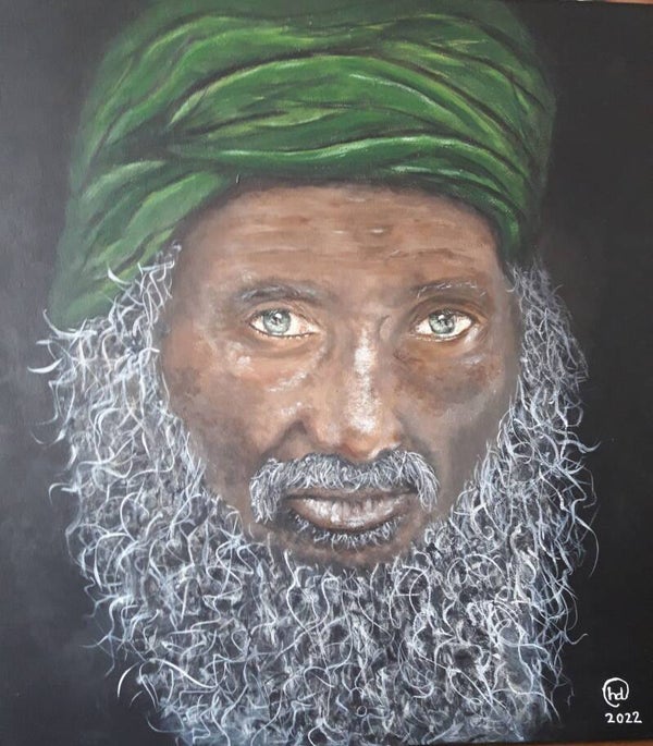 Wijze oude Arabische man