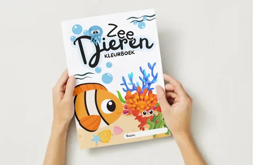 Kleurboek Zeedieren van HEiKEdesign