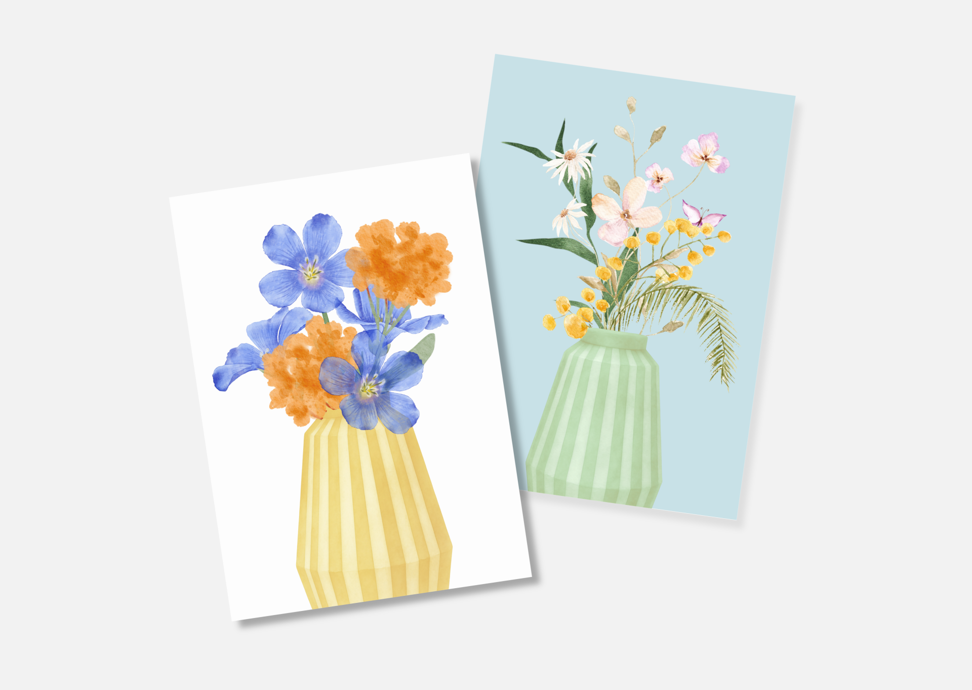 Kaartenset Wildflowers