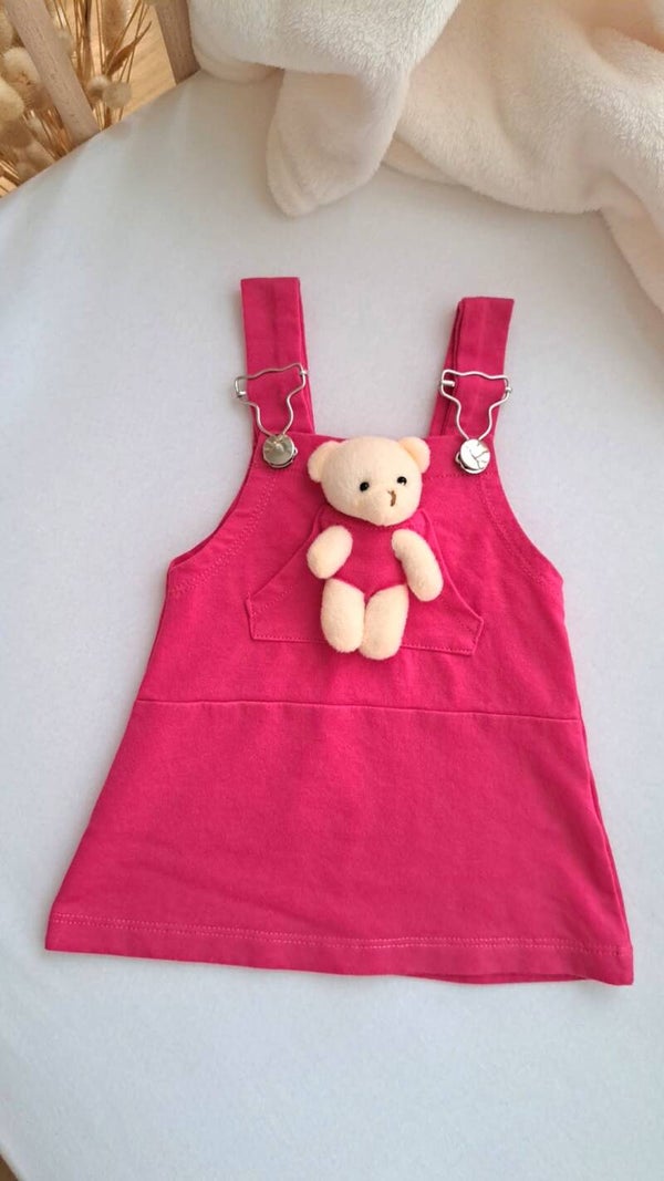 Latzkleid mit Teddy
