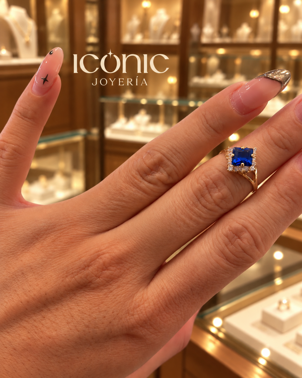 Anillo compromiso abril (disponible en rojo, azul y blanco )