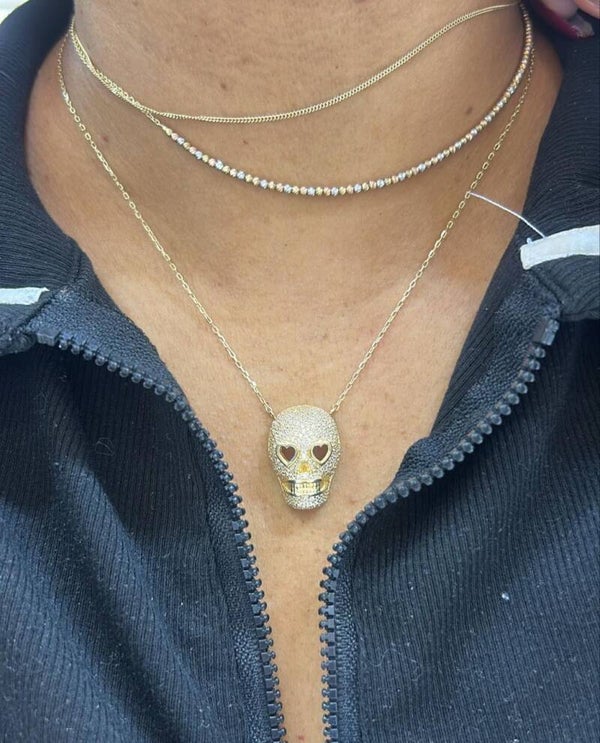 Gargantilla calavera unisex