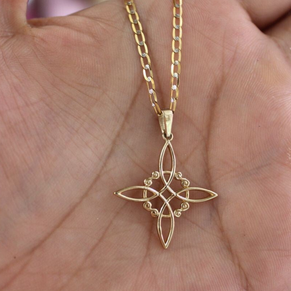 DIJE NUDO DE BRUJA LISO