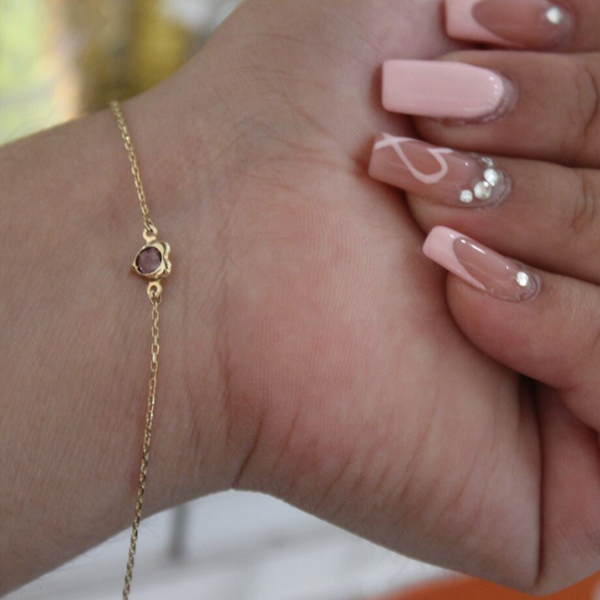 PULSERA CORAZON CRISTAL 0057