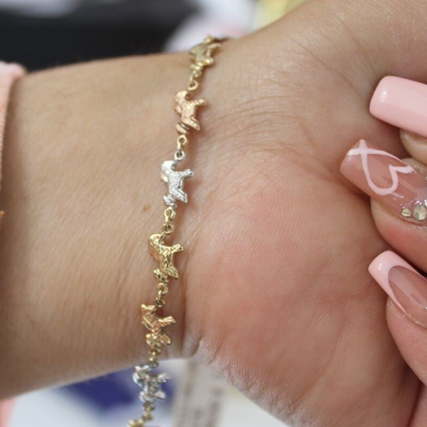 PULSERA PONNY ORO 10 K