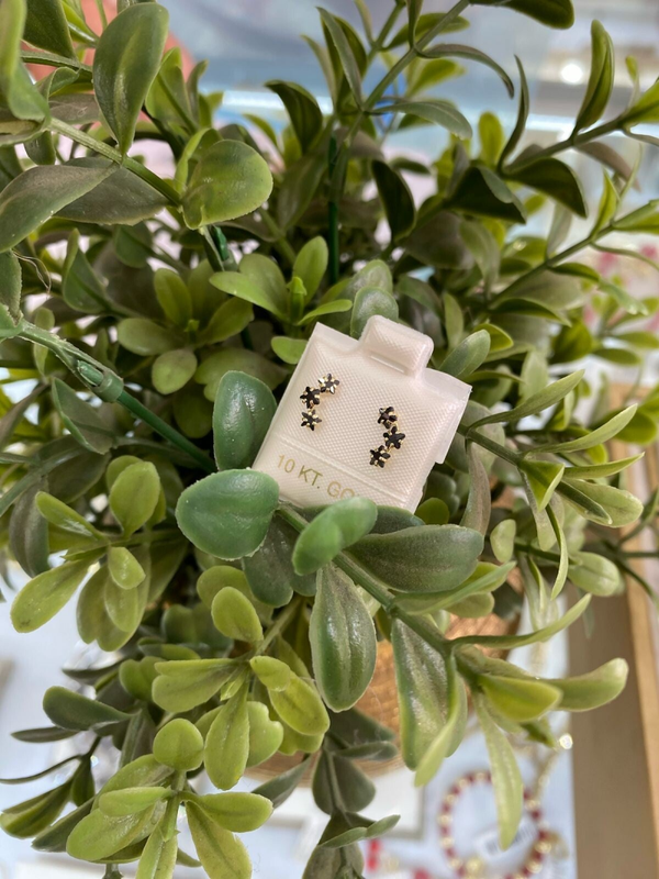 BROQUEL ROSETA 3 PIEDRAS NEGRAS 916