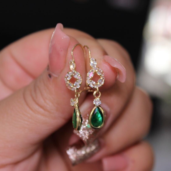 ARETE ROSETA GOTA VERDE