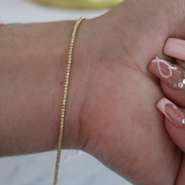 PULSERA BOLITAS BISELADAS 0062