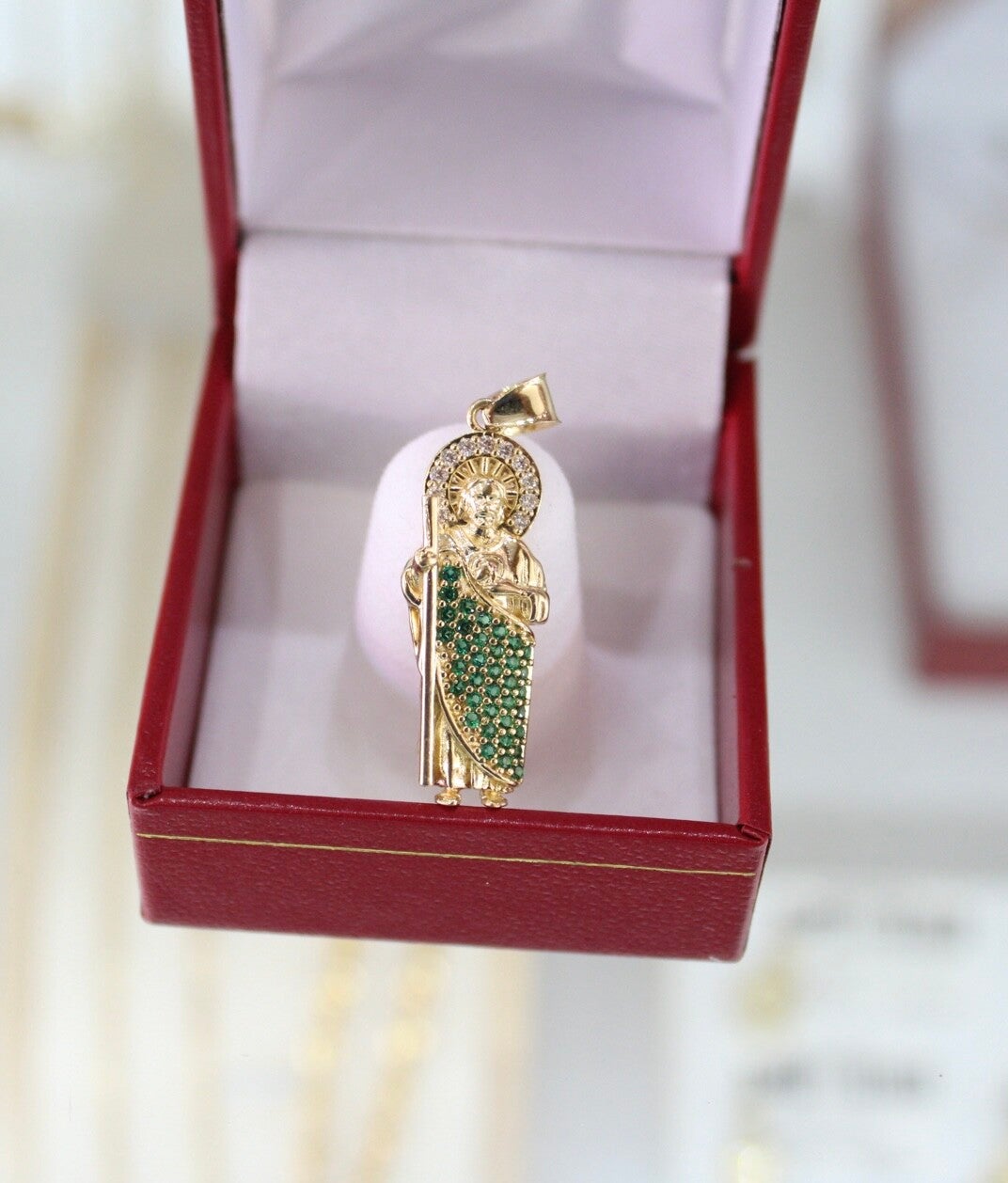 Dije San judas verde